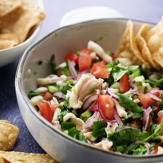 Mushroom Ceviche - Recipe photo by dinnertwist