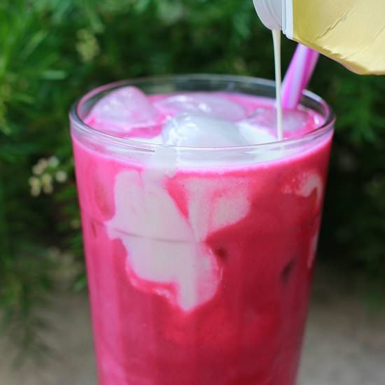 Iced Beet Latte - Recipe photo by Nourish with Renata