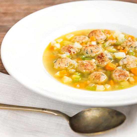Simple Mini Meatball Soup Recipe - Recipe photo by Brian Jones