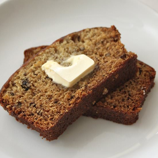 The Best Banana Nut Bread - Recipe photo by SimplyHappenings