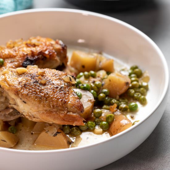 Slow Cooker Chicken Vesuvio - Recipe photo by sidewalkshoes
