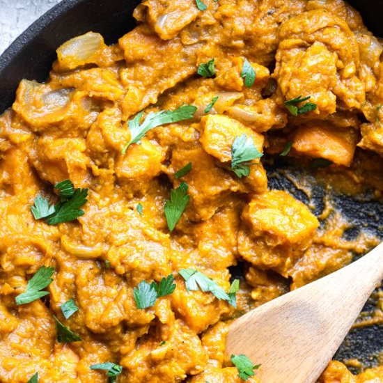 Life Changing Vegan Pumpkin Curry - Recipe photo by foodfaithfitness