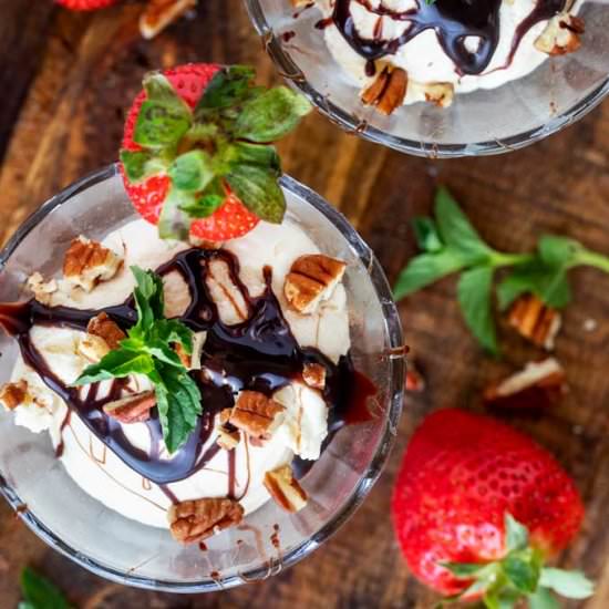 Keto Vanilla Ice Cream - Recipe photo by KickingCarbs