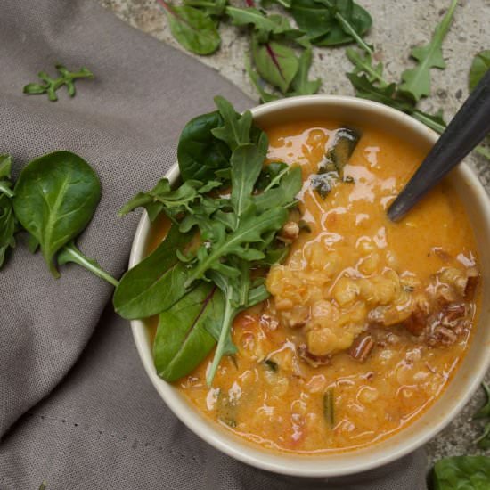 EASY VEGAN RED LENTIL DHAL - Recipe photo by pattyscake