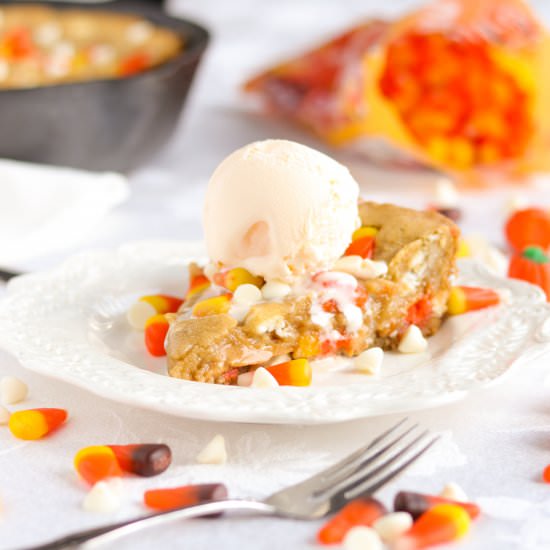 Candy Corn Pizookie - Recipe photo by A baJillian Recipes