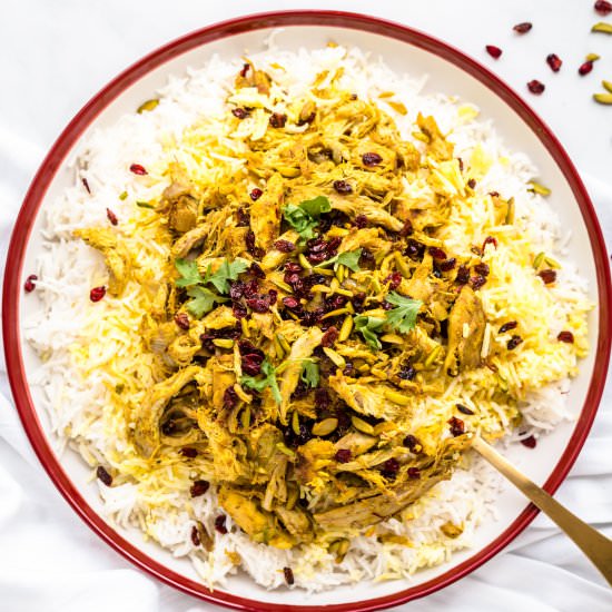 Persian Saffron Chicken and Rice - Recipe photo by everylittlecrumb