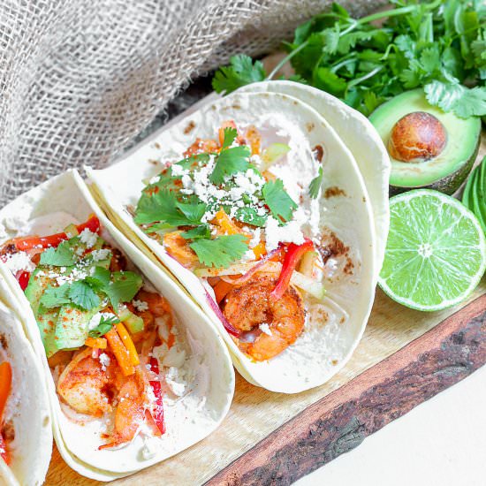 Blackened Shrimp Tacos - Recipe photo by SprinklesandSeaSalt