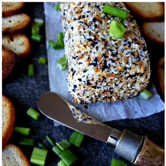 Everything Bagel Cheese Log - Recipe photo by Julias Simply Southern