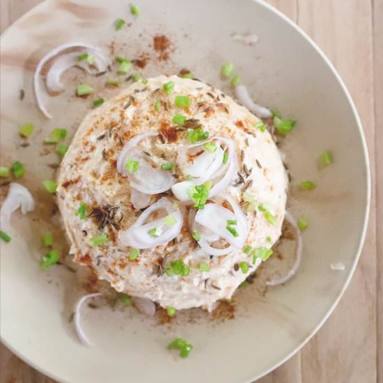 German Cheese Dip {Obatzda) - Recipe photo by MasalaHerb