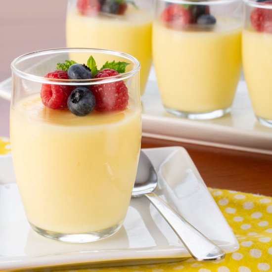Lemon Posset - Recipe photo by For the Love of Cooking