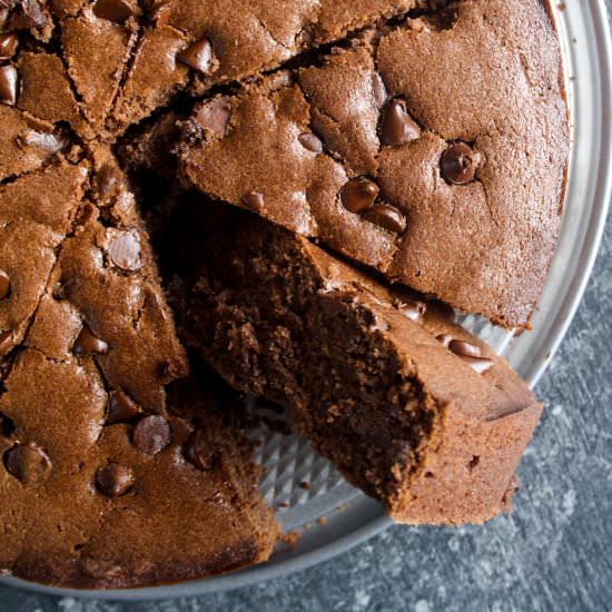 Chocolate Chip Cake - Recipe photo by The Desserted Girl