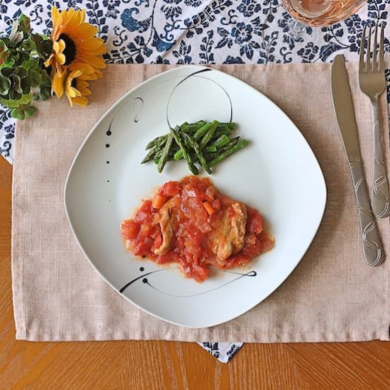 Braised Chicken with Tomato - Recipe photo by Homemade Japanese Food