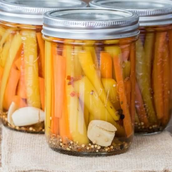 Easy Pickled Carrots! - Recipe photo by noshingwiththenolands