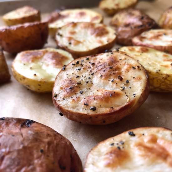 Salt & Pepper Roasted Potatoes - Recipe photo by bakeitpaleo
