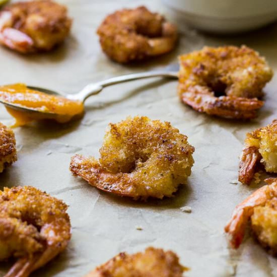 POPCORN SHRIMP WITH MANGO CHIPOTLE - Recipe photo by sweetbasil