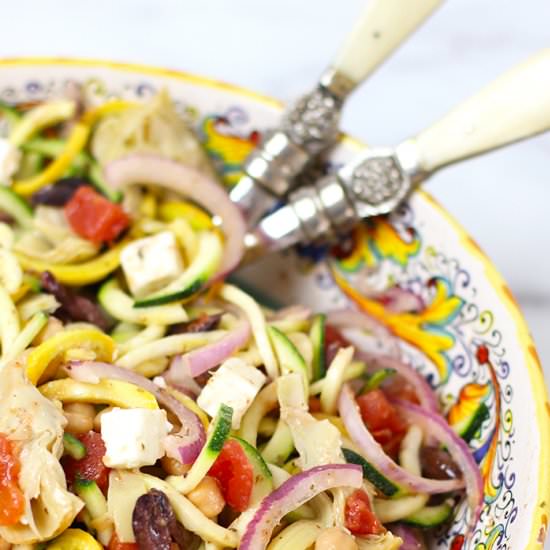 Mediterranean Zucchini Salad - Recipe photo by Rainbow Delicious
