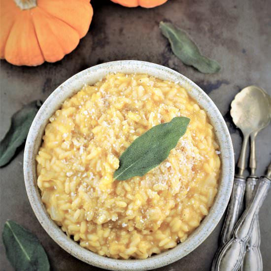 Roasted Pumpkin Risotto - Recipe photo by Mangia Bedda