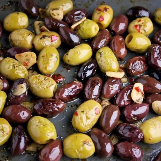 Oven roasted olives - Recipe photo by Culinaire bagage