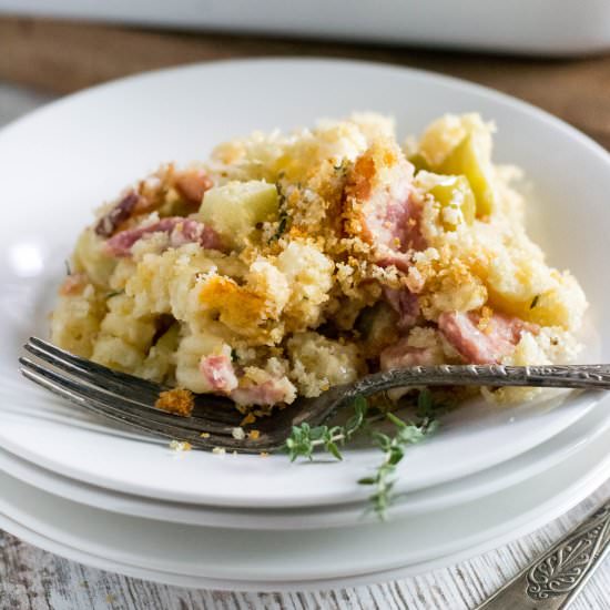 Ham Apple Mac and Cheese - Recipe photo by whattheforksfordinner