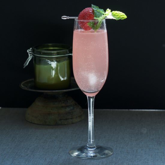 The Minty Rose 75 - Recipe photo by First Order Gin