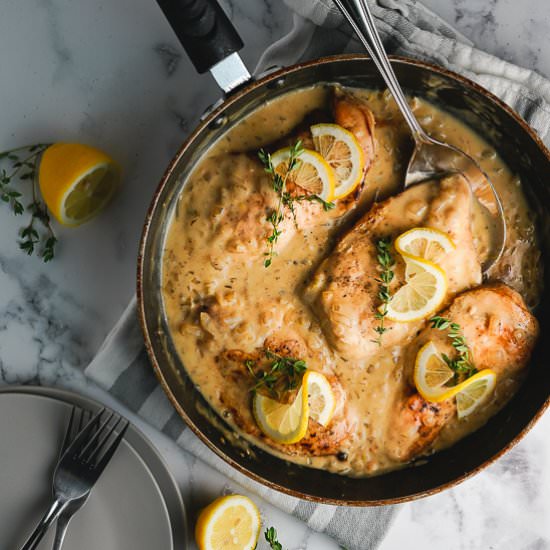 Lemon Butter Chicken - Recipe photo by Nibbleanddine