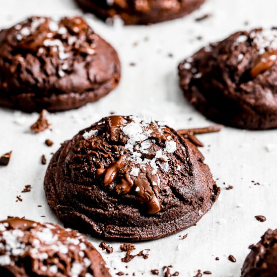 Dark Chocolate Sea Salt Cookies - Recipe photo by SprinklesandSeaSalt