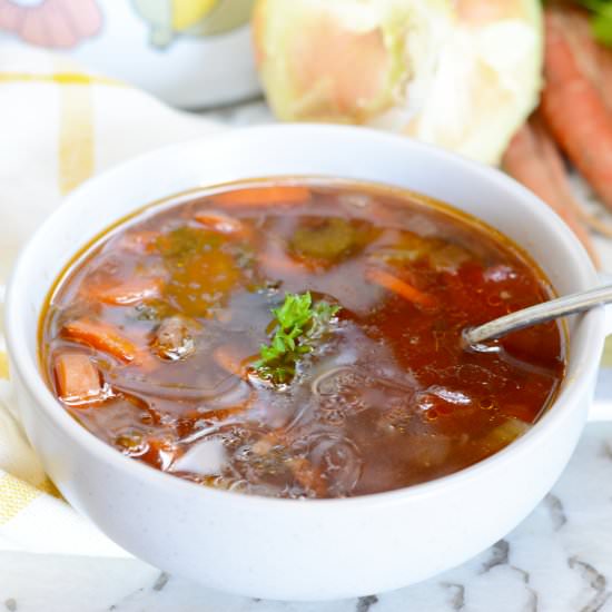 Grandma's Hamburger Soup - Recipe photo by downredbuddrive