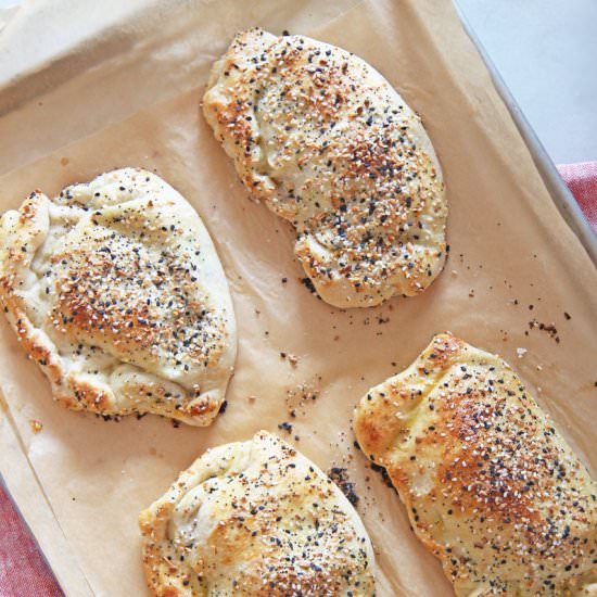 Everything Bagel Calzone - Recipe photo by Chop Happy