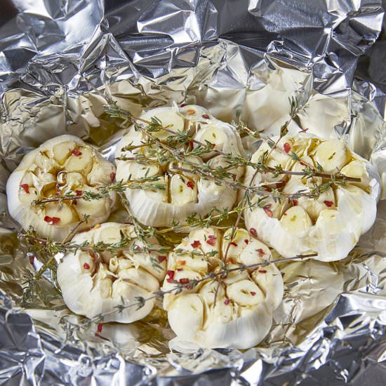 Herb Oven Roasted Whole Garlic - Recipe photo by TheKitchenWhisperer