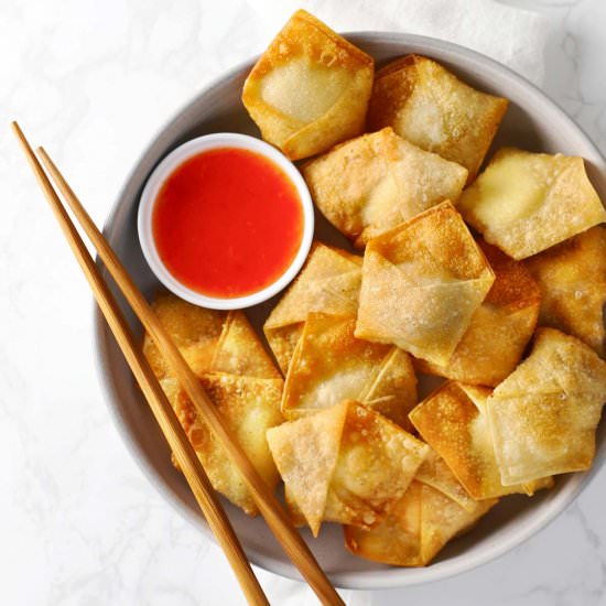 How to Make Cream Cheese Wontons - Recipe photo by Zestedlemon