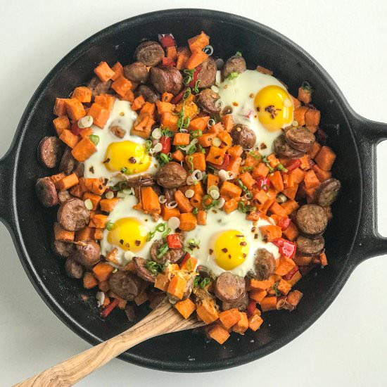 Autumn Sweet Potato Hash & Eggs - Recipe photo by Nictastingspoon