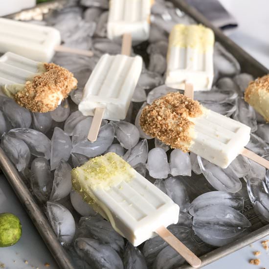 Key Lime Coconut Popsicles - Recipe photo by themarblekitchen