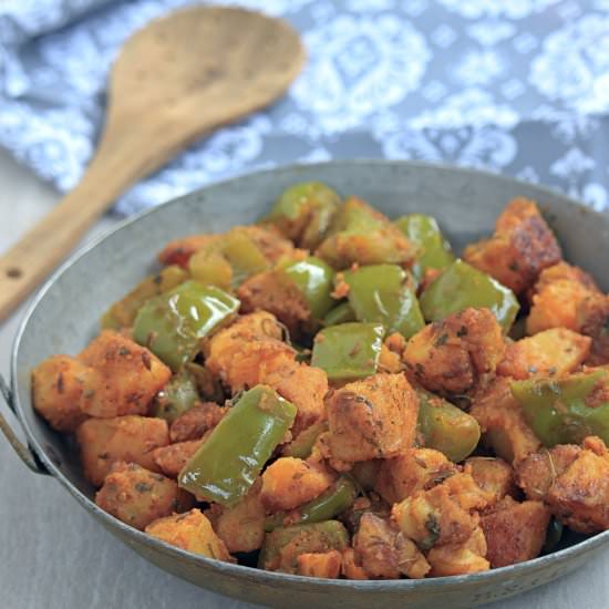Potato Bell Pepper Stir Fry - Recipe photo by My Cooking Journey