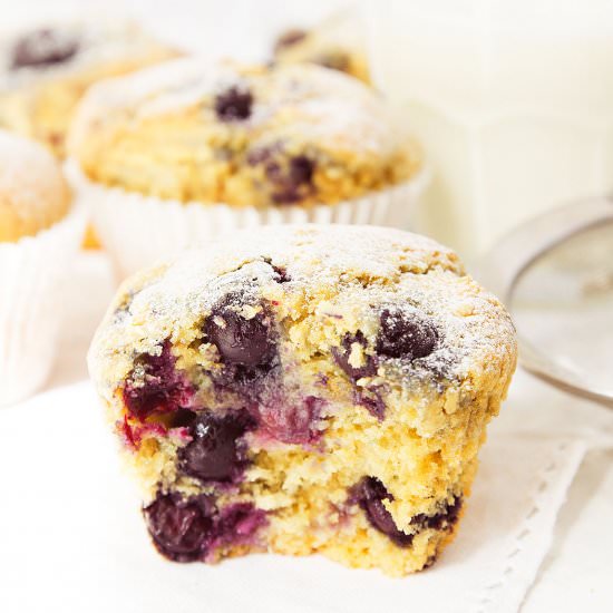 Healthy lemon blueberry muffins - Recipe photo by The clever meal