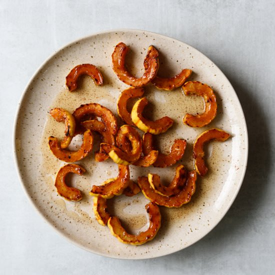 Maple-Brown Butter Roasted Squash - Recipe photo by Craving California