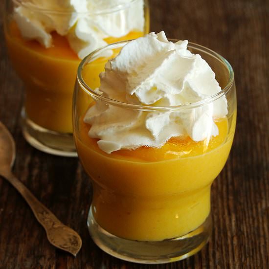 Pumpkin pudding with white chocolate - Recipe photo by Izaa