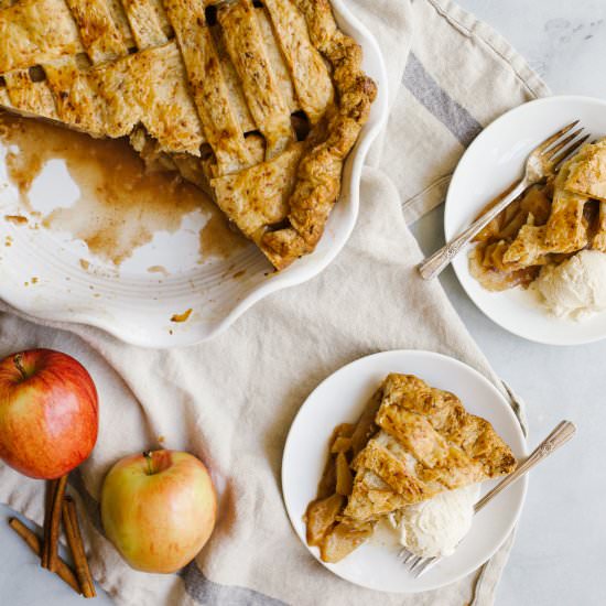Cheddar Apple Pie - Recipe photo by thewoodandspoon