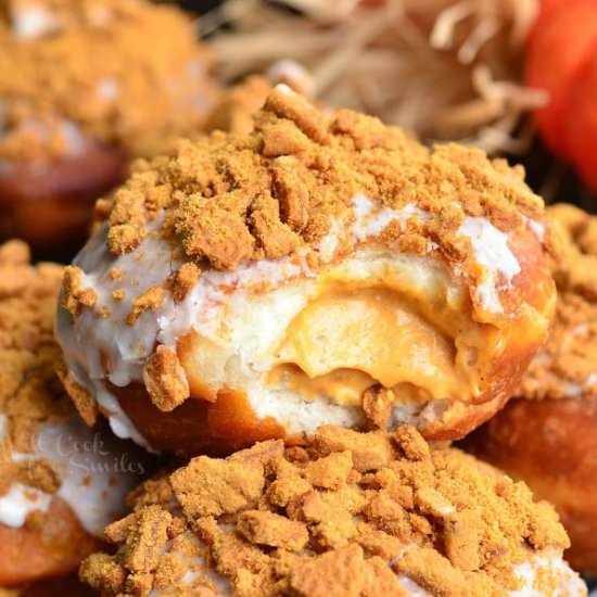 Cheesecake Pumpkin Donuts - Recipe photo by WillCookForSmiles