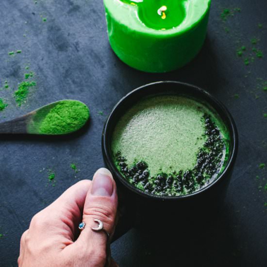 Moringa Moon Milk (Vegan) - Recipe photo by moon and spoon and yum.