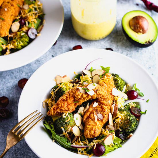 Crispy Chicken and Broccoli Salad - Recipe photo by CookingandCussing