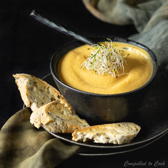 Roasted Vegetable Soup - Recipe photo by Compelled To Cook