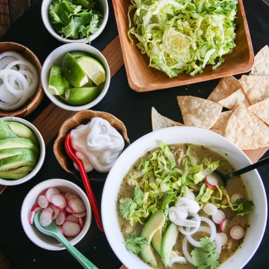 Chicken Pozole Verde - Recipe photo by Something New For Dinner
