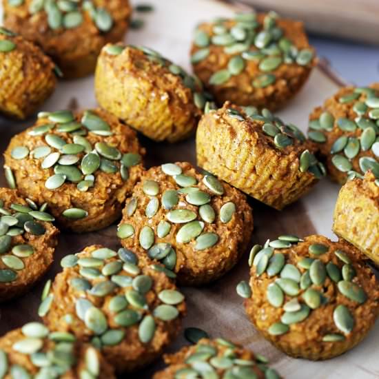 Healthy Carrot Pumpkin Muffins - Recipe photo by Yay For Food