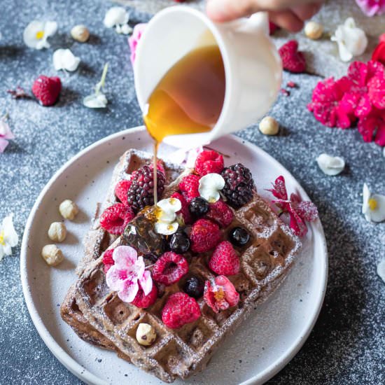 Gluten Free Chocolate Waffles - Recipe photo by Gluten Free Stories