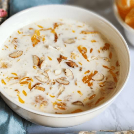 Orange kheer - Recipe photo by greenbowl2soul