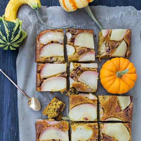 GF Upside Down Apple Pumpkin Cake - Recipe photo by Only Gluten Free Recipes