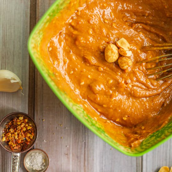 Peanut Dipping Sauce - Recipe photo by HIldaskitchenblog