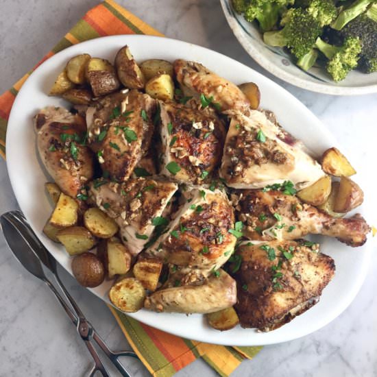 Jacques Pepin's Roasted Chicken - Recipe photo by thebrookcook.wordpress.com