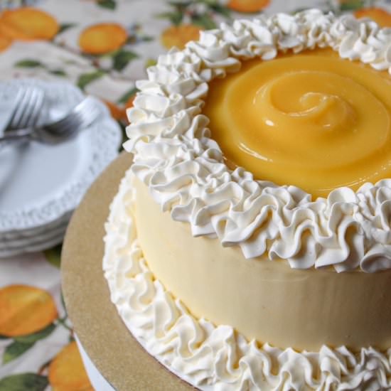 Lemon Curd Cream Cake - Recipe photo by Recipesinspiredbymom