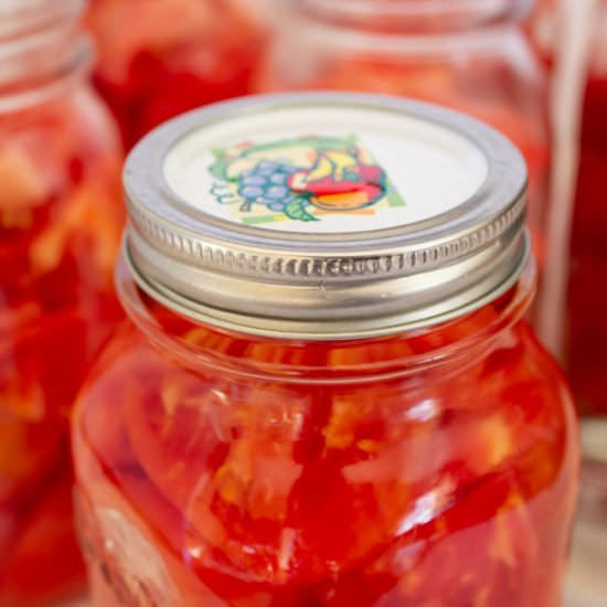 How to Can Tomatoes - Recipe photo by BeyondtheCoop